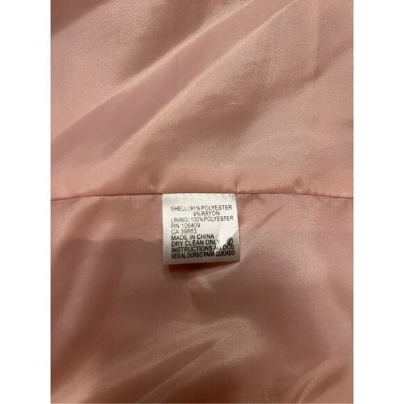 Tahari Women's Pink 2 Button Career Blazer Jacket Size 6P - Picture 6 of 8